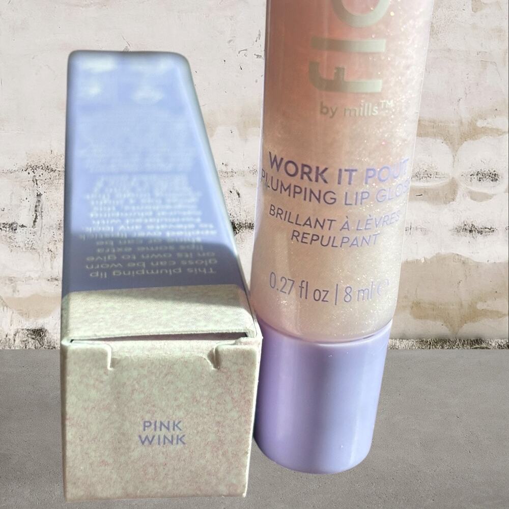 Florence By Mills Work It Pout Plumping Lip Gloss in Pink Wink NIB - Picture 3 of 3